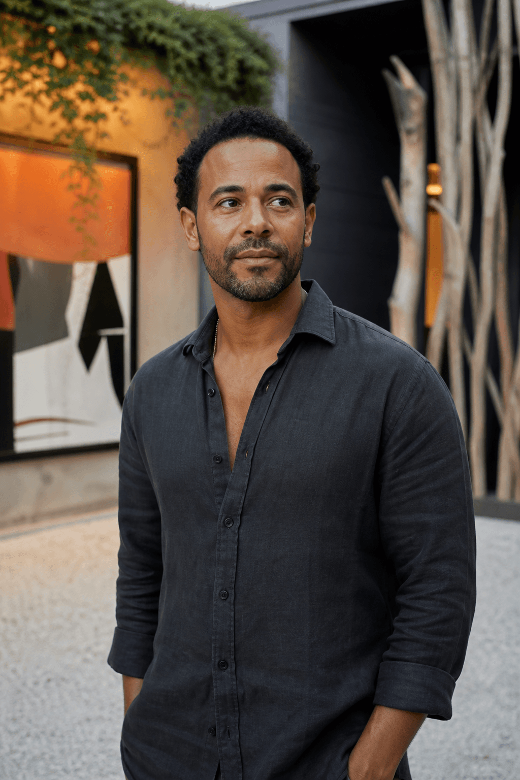 Fictional demo portrait of Marco, a Miami culture creator