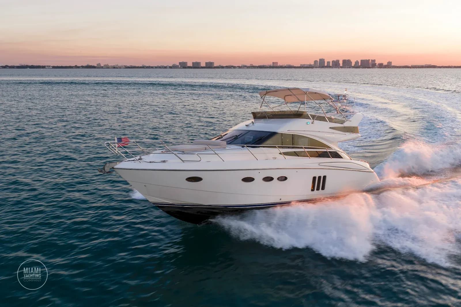 50-foot Princess exact Miami charter yacht, gallery view 1.