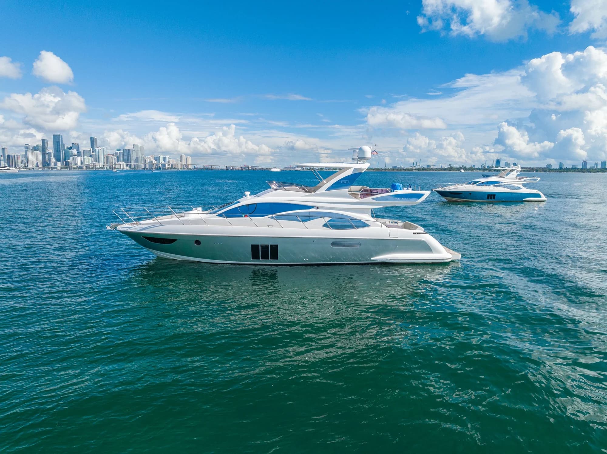60-foot Azimut Bravo exact Miami charter yacht, gallery view 2.